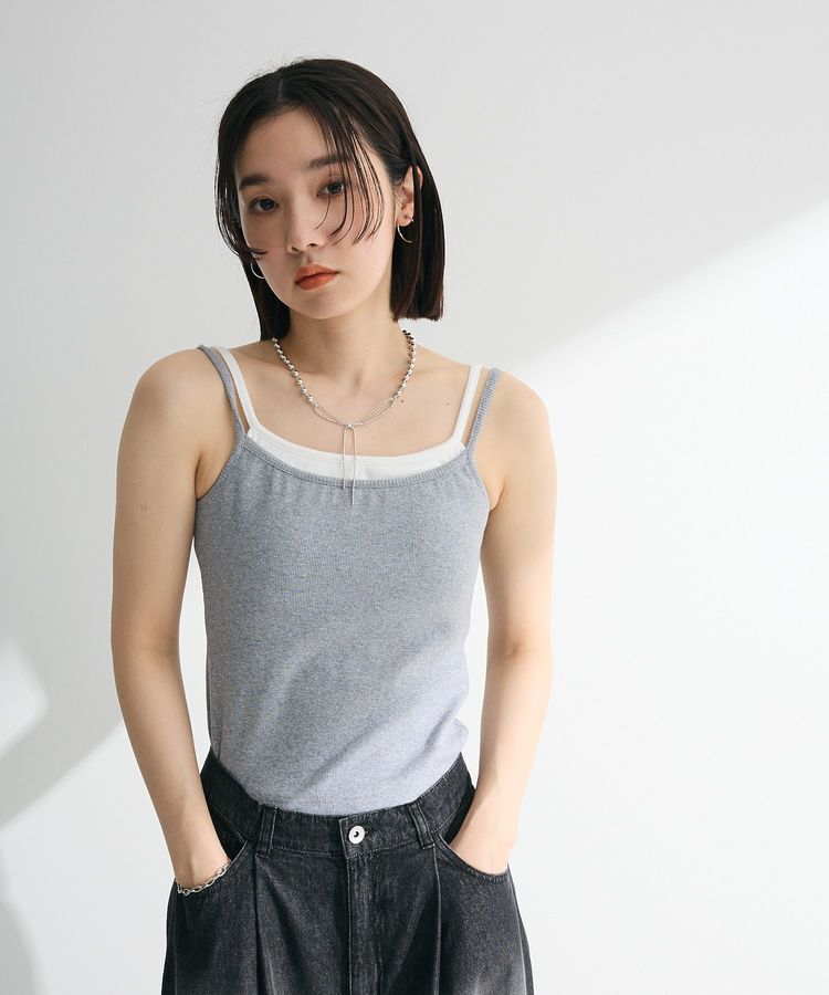 Green Parks「・Petit Fleur レイヤードキャミ(カップ付)」|インナー|