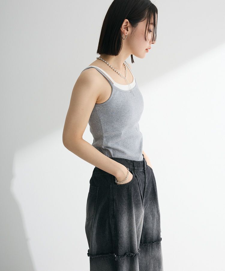 Green Parks「・Petit Fleur レイヤードキャミ(カップ付)」|インナー|