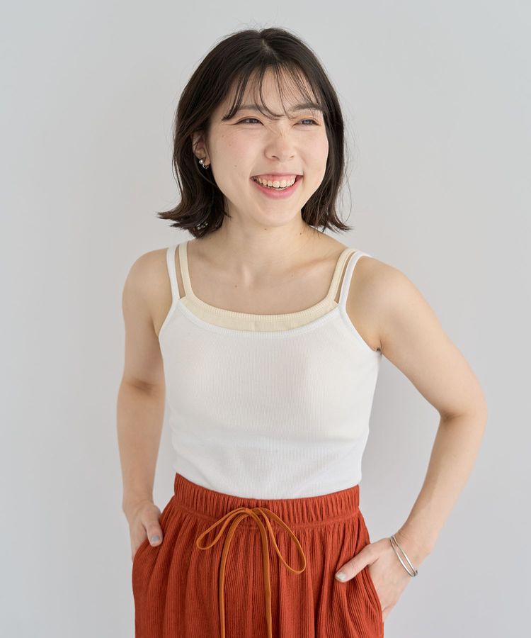 Green Parks「・Petit Fleur レイヤードキャミ(カップ付)」|インナー|