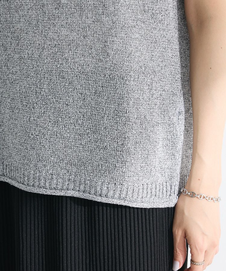 Green Parks「前後2way ミックスカラーノースリーブニット」|ベスト・ジレ|