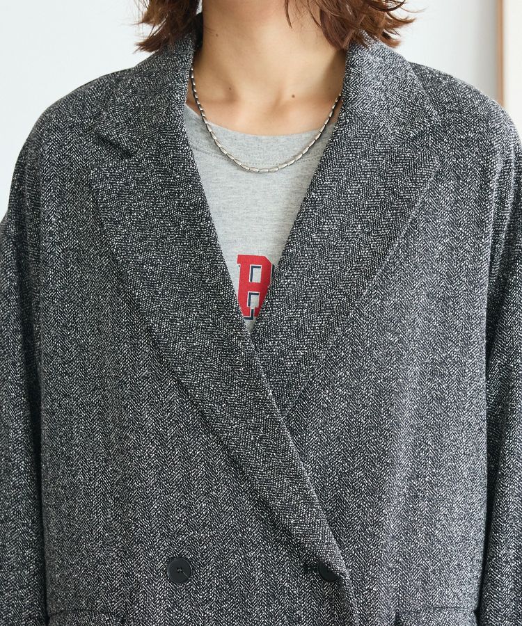 Green Parks「ツイードWオーバージャケット」|テーラードジャケット|