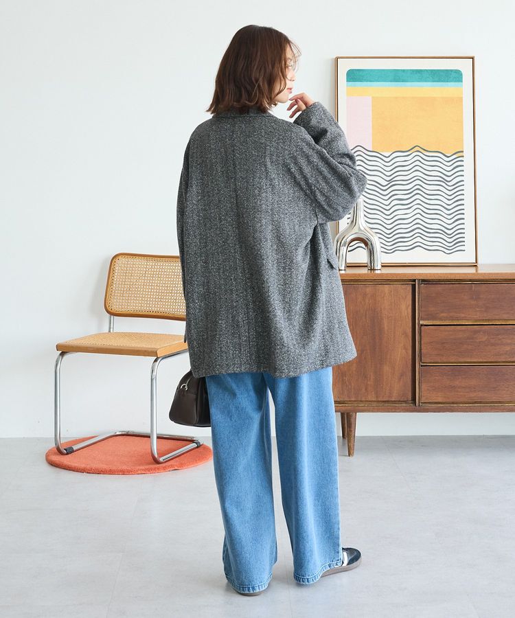 Green Parks「ツイードWオーバージャケット」|テーラードジャケット|