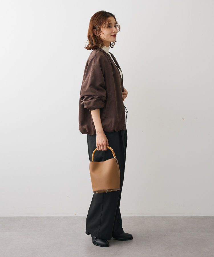 Green Parks「スウェードライクギャザーブルゾン」|ブルゾン・スタジャン|