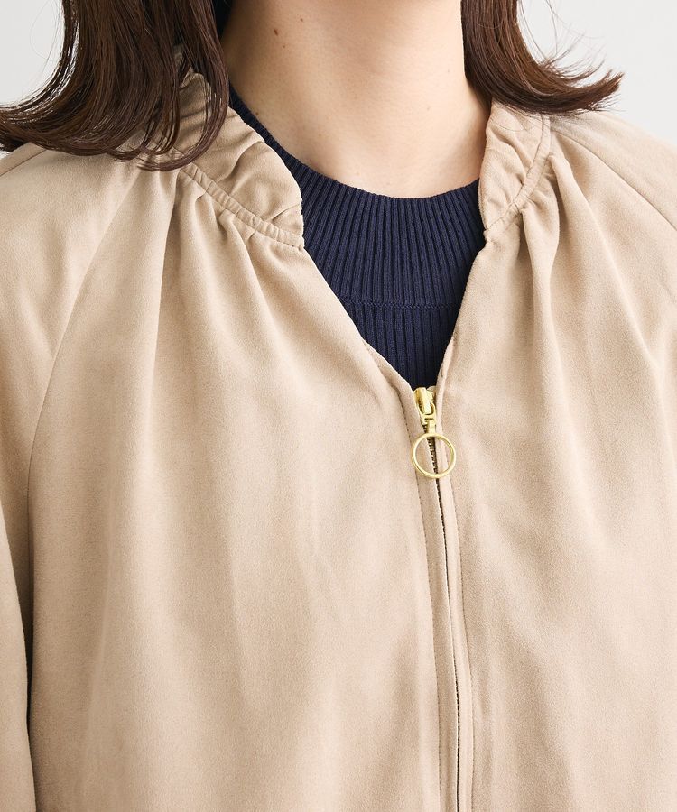 Green Parks「スウェードライクギャザーブルゾン」|ブルゾン・スタジャン|