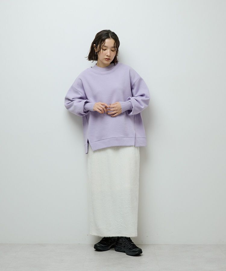 Green Parks「楽ちんシャギーIラインスカート」|タイト|