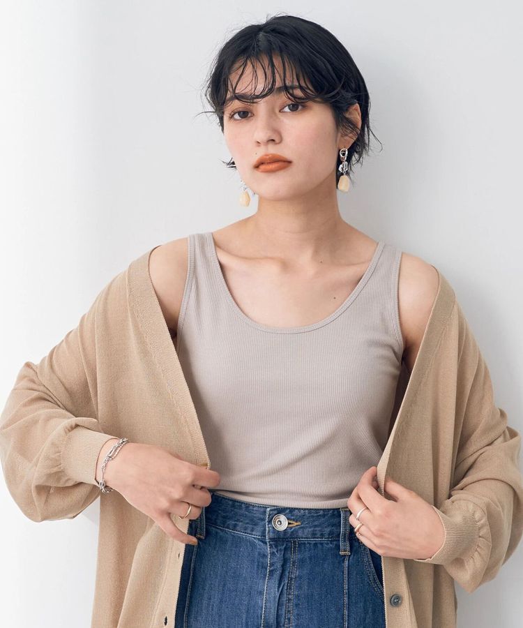 YECCA VECCA「リブタンクトップ」|インナー|