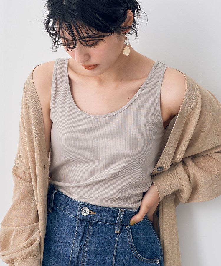 YECCA VECCA「リブタンクトップ」|インナー|
