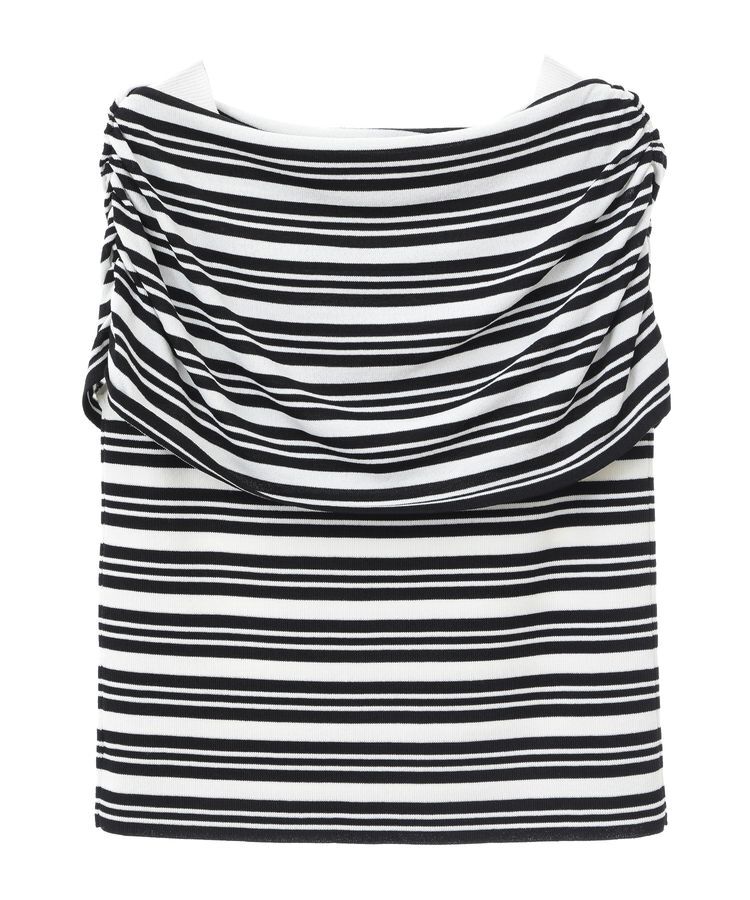 YECCA VECCA「シャーリングオフショルニット」|ニット・セーター|