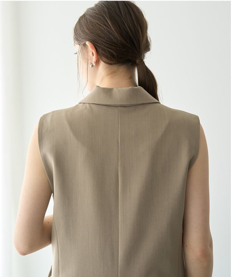 YECCA VECCA「金釦テーラードジレジャケット」|ベスト・ジレ|