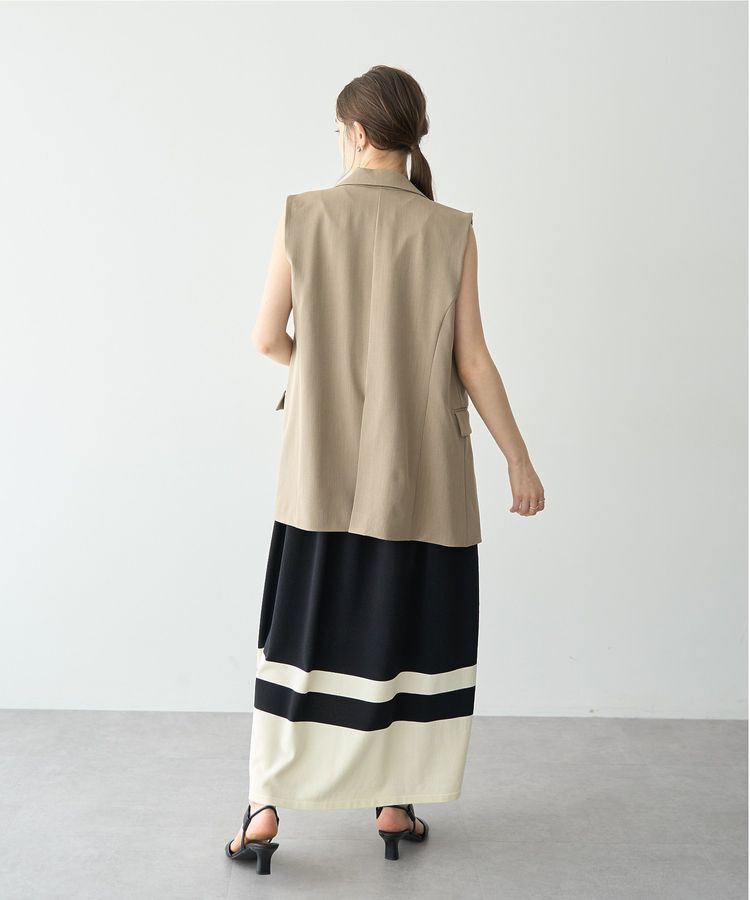 YECCA VECCA「金釦テーラードジレジャケット」|ベスト・ジレ|