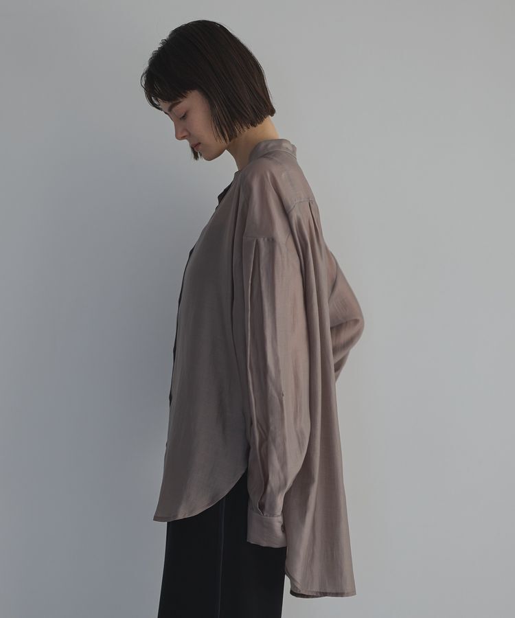 GARAGE OF GOOD CLOTHING「シアーバンドカラーシャツ」|シャツ・ブラウス|
