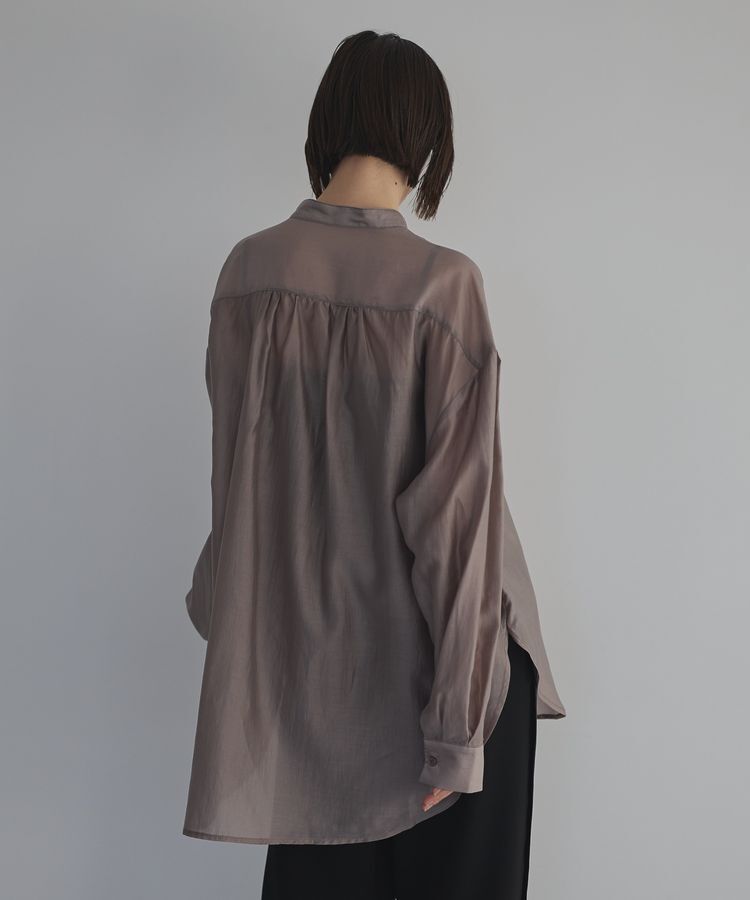 GARAGE OF GOOD CLOTHING「シアーバンドカラーシャツ」|シャツ・ブラウス|