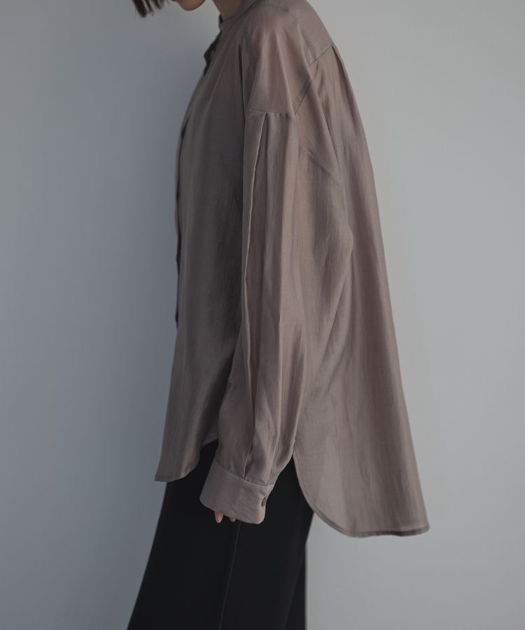 GARAGE OF GOOD CLOTHING「シアーバンドカラーシャツ」|シャツ・ブラウス|