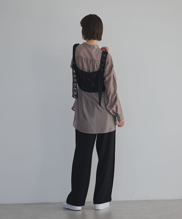 GARAGE OF GOOD CLOTHING「シアーバンドカラーシャツ」|シャツ・ブラウス|