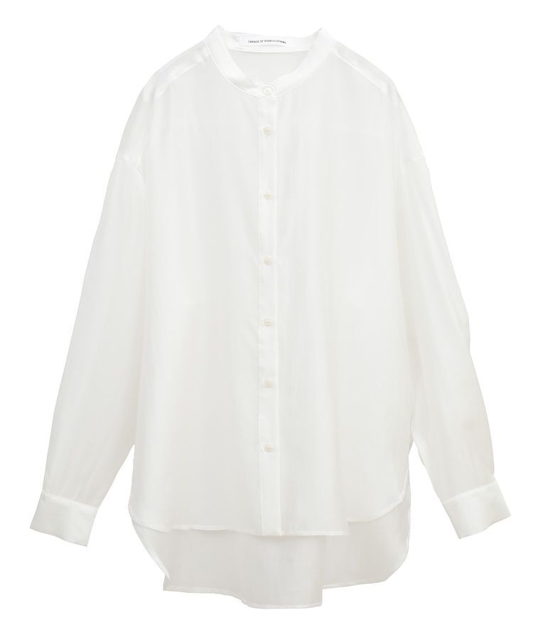 GARAGE OF GOOD CLOTHING「シアーバンドカラーシャツ」|シャツ・ブラウス|