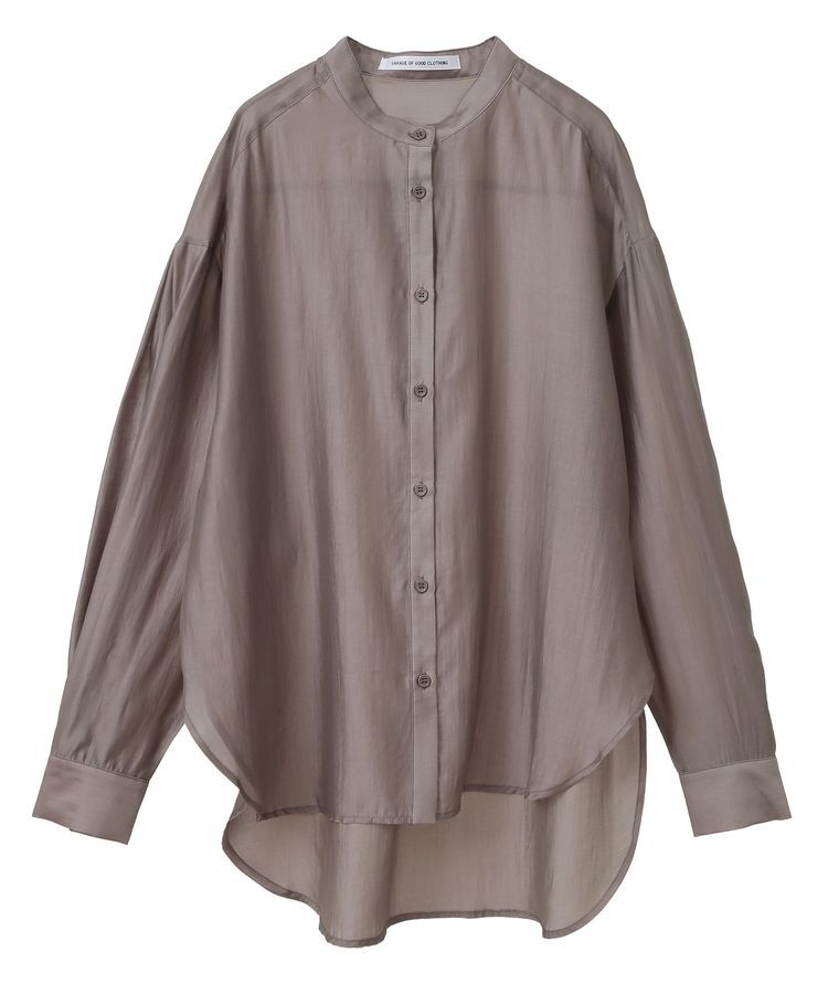 GARAGE OF GOOD CLOTHING「シアーバンドカラーシャツ」|シャツ・ブラウス|