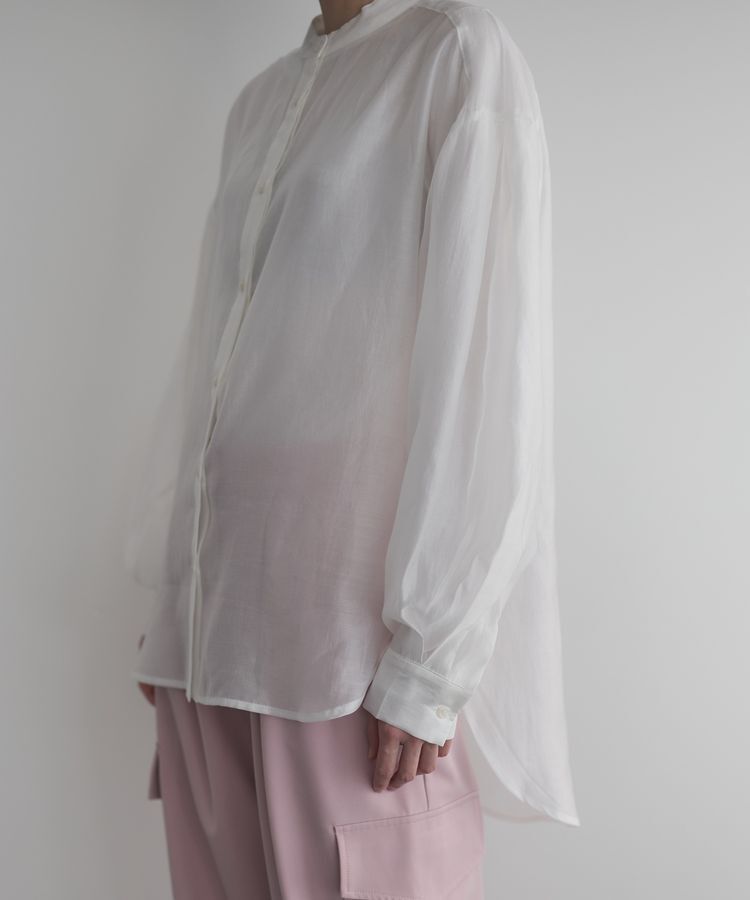 GARAGE OF GOOD CLOTHING「シアーバンドカラーシャツ」|シャツ・ブラウス|