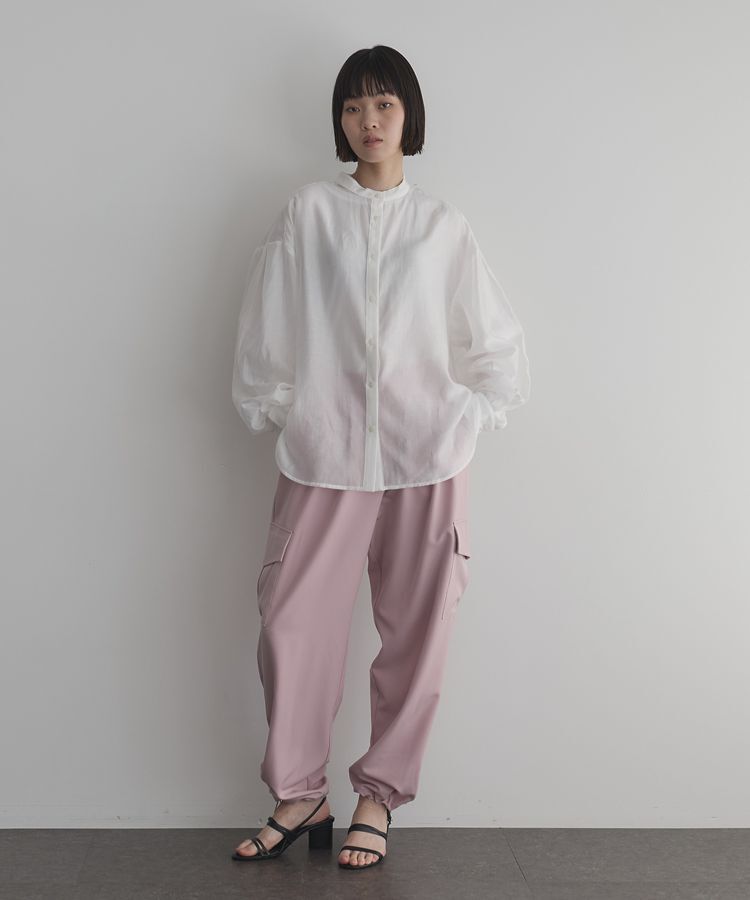 GARAGE OF GOOD CLOTHING「シアーバンドカラーシャツ」|シャツ・ブラウス|