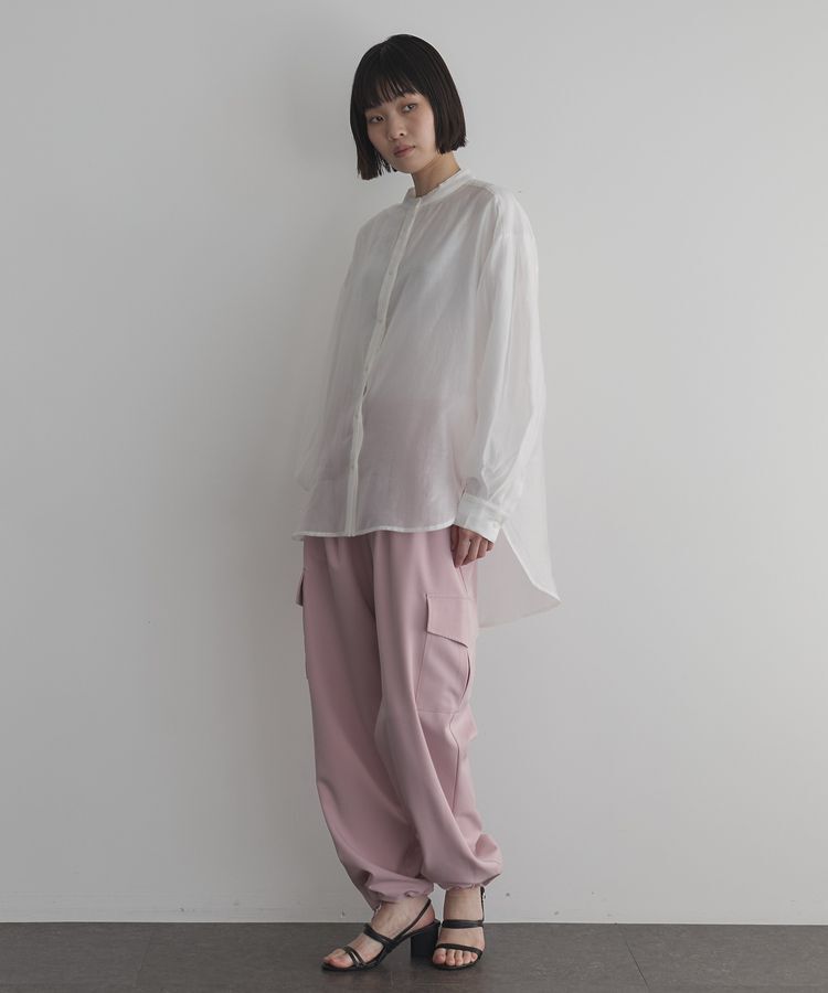 GARAGE OF GOOD CLOTHING「シアーバンドカラーシャツ」|シャツ・ブラウス|