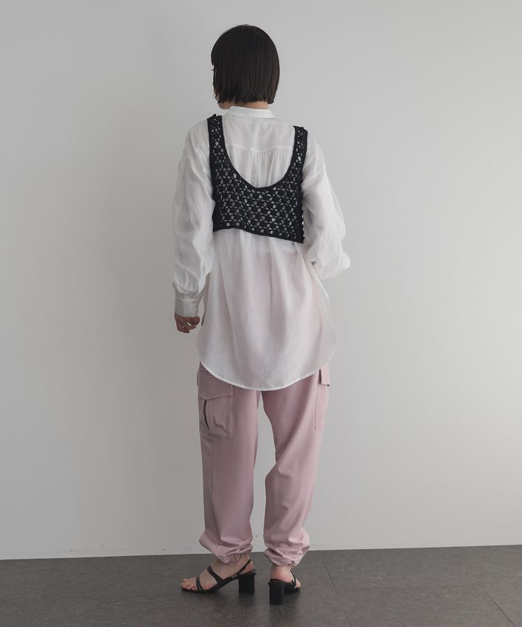 GARAGE OF GOOD CLOTHING「シアーバンドカラーシャツ」|シャツ・ブラウス|