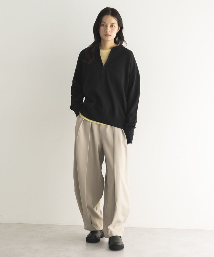 GARAGE OF GOOD CLOTHING「【日本製】リブ付きファスナープルオーバー」|スウェット・ジャージ|