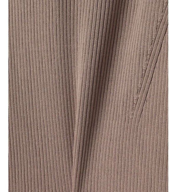 allureville「キュプラコットンリブタイトワンピース」|ワンピース|