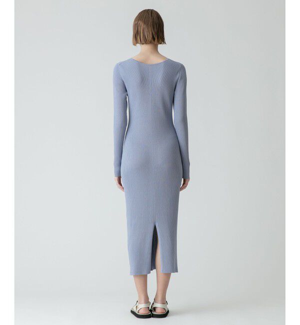 allureville「キュプラコットンリブタイトワンピース」|ワンピース|