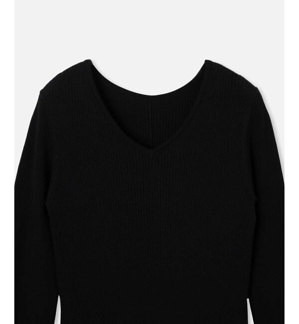 allureville「キュプラコットンリブタイトワンピース」|ワンピース|