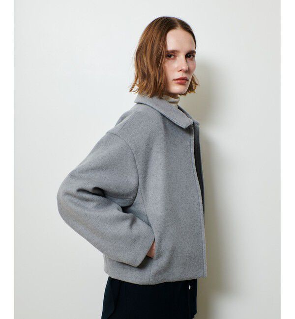 allureville「ジーロンラムステンカラーブルゾン」|ブルゾン・スタジャン|