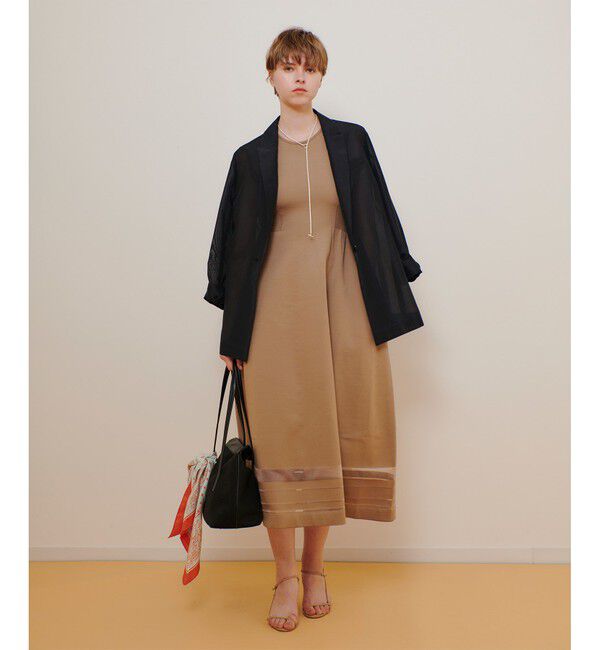 allureville「◇ウエストマークリブワンピース」|ワンピース|