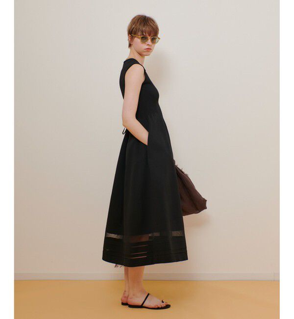 allureville「◇ウエストマークリブワンピース」|ワンピース|