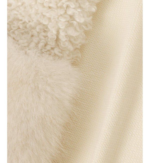 allureville「フェイクボアコンビニットジレ」|ニット・セーター|