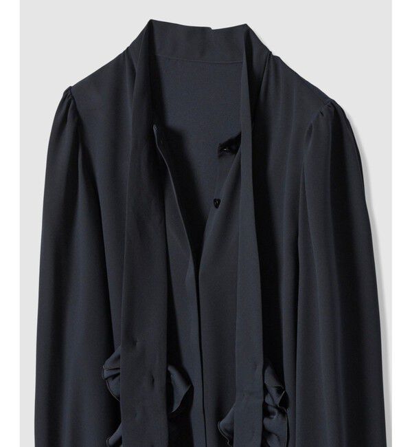 LOULOU WILLOUGHBY「【LOULOU WILLOUGHBY】ペタルフリルボウタイブラウス」|シャツ・ブラウス|