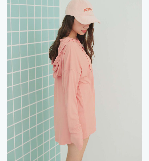 SEA DRESS「オーバーシルエットラッシュパーカープルオーバー」|ビキニトップス|