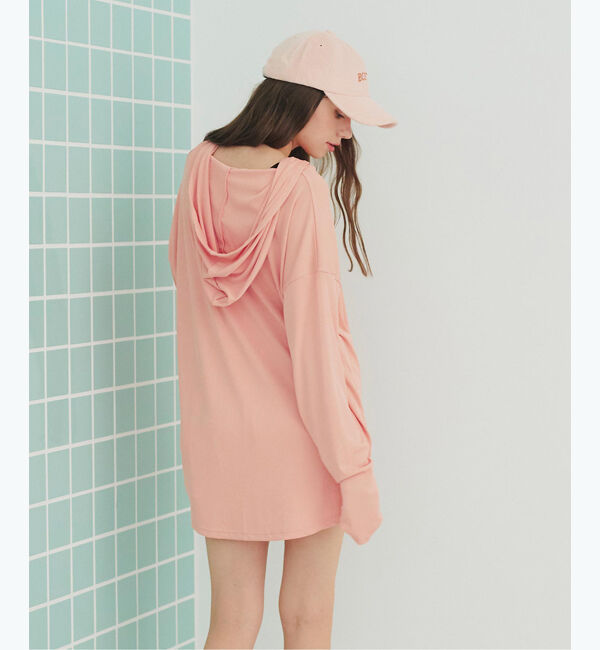 SEA DRESS「オーバーシルエットラッシュパーカープルオーバー」|ビキニトップス|