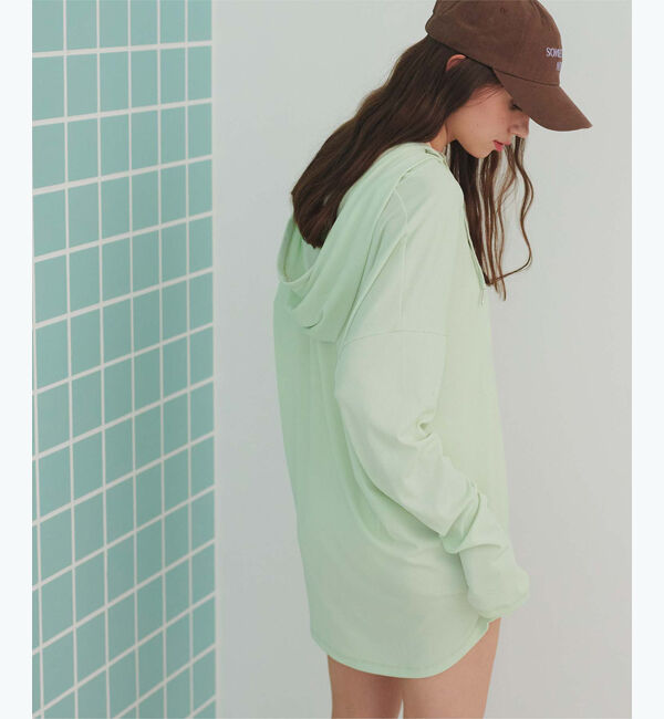 SEA DRESS「オーバーシルエットラッシュパーカープルオーバー」|ビキニトップス|