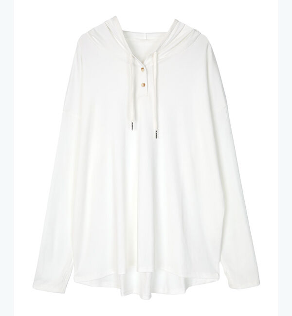 SEA DRESS「オーバーシルエットラッシュパーカープルオーバー」|ビキニトップス|