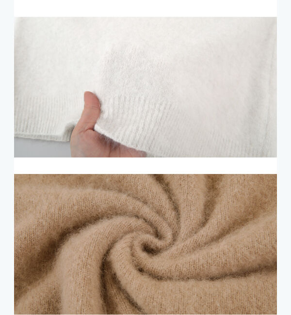 ur's「【星玲奈さんコラボアイテム】ウール混クルーネックニットプルオーバートップス」|ニット・セーター|