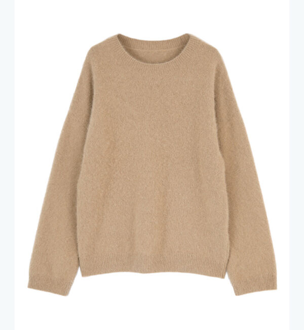 ur's「【星玲奈さんコラボアイテム】ウール混クルーネックニットプルオーバートップス」|ニット・セーター|