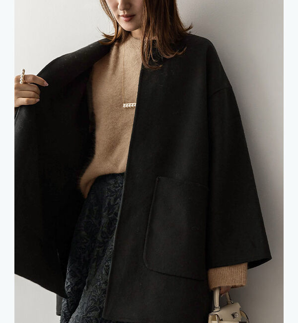 ur's「【星玲奈さんコラボアイテム】ウール混クルーネックニットプルオーバートップス」|ニット・セーター|