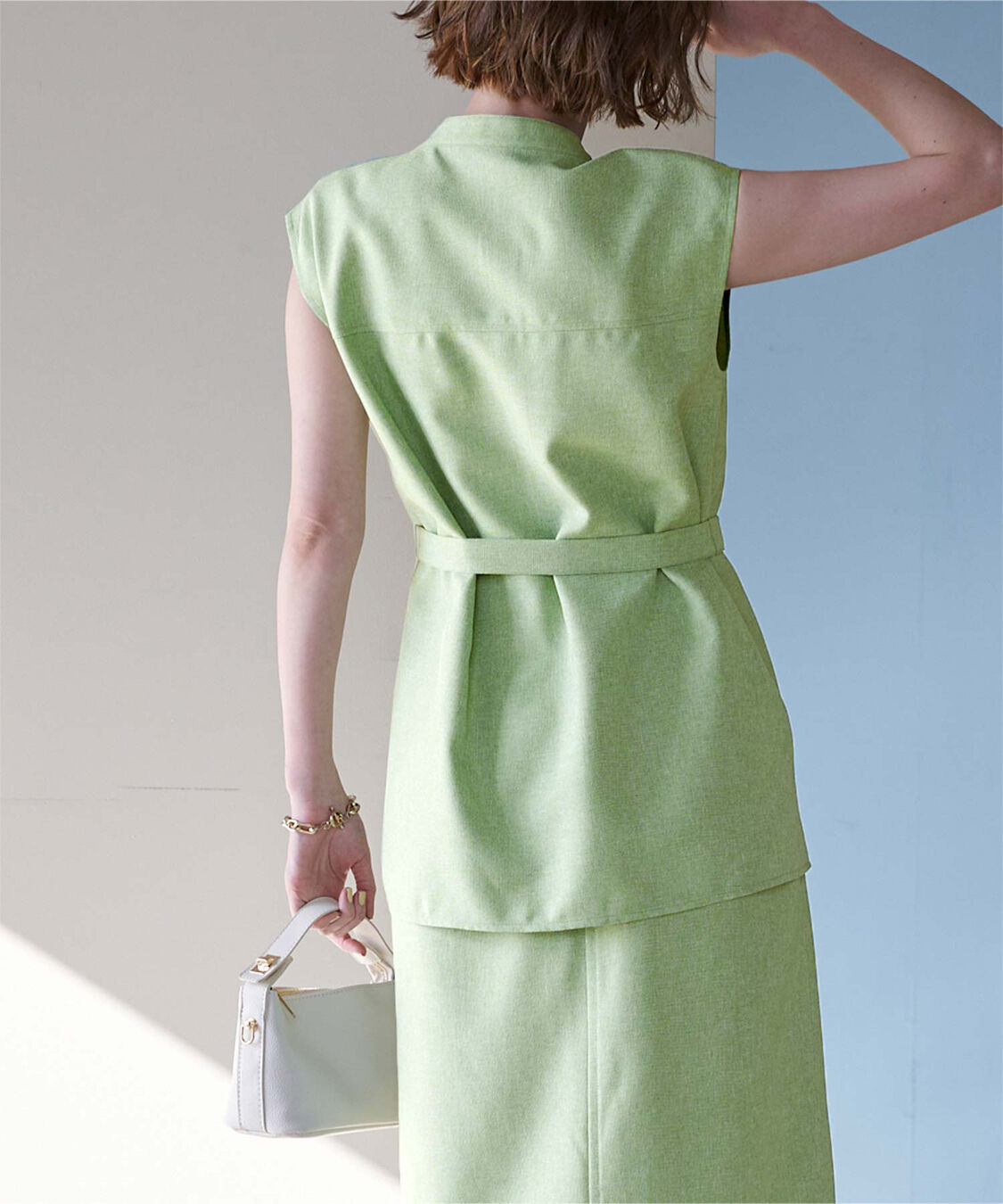 ur's「リネンライクノースリーブトップス」|シャツ・ブラウス|