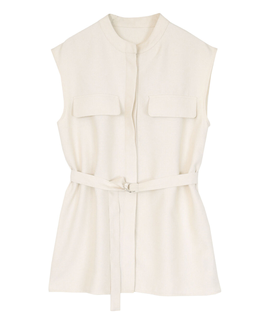 ur's「リネンライクノースリーブトップス」|シャツ・ブラウス|