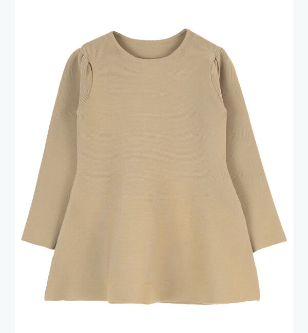 ur's「【星玲奈さんコラボアイテム】パフスリーブペプラムニットトップス」|ニット・セーター|