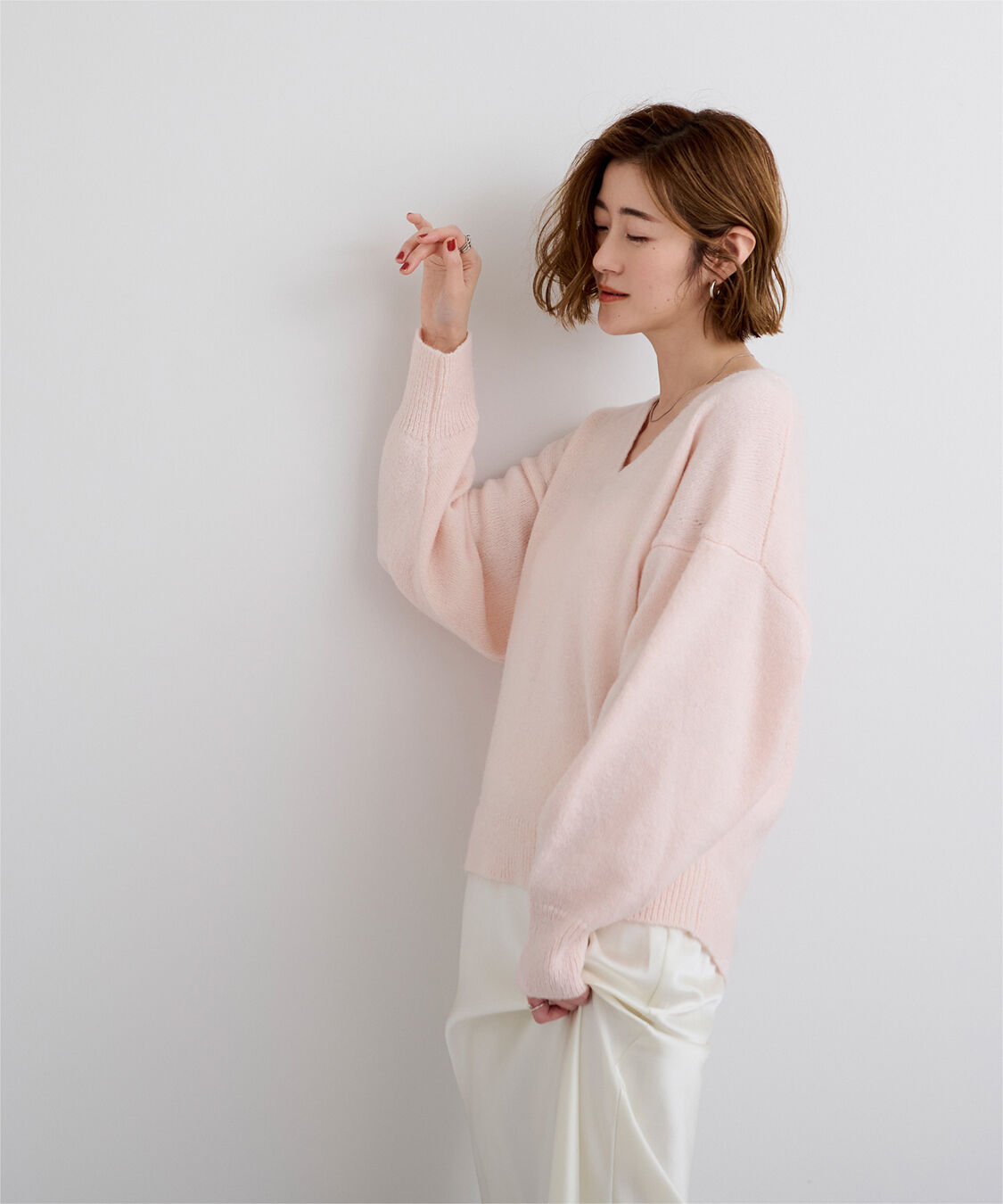 ur's「ウールブレンドVネックニットプルオーバー」|ニット・セーター|