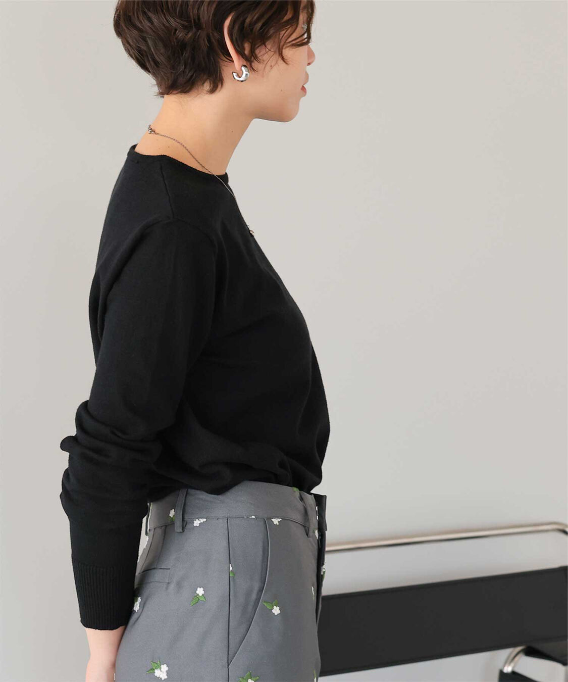 titivate「なめらか手触りカシミヤタッチクルーネックニット」|ニット・セーター|