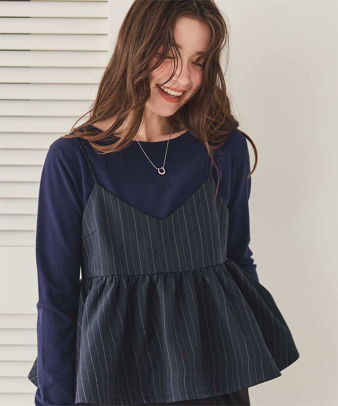 titivate「なめらか手触りカシミヤタッチボートネックニット」|ニット・セーター|