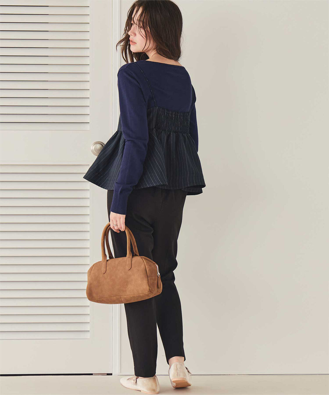 titivate「なめらか手触りカシミヤタッチボートネックニット」|ニット・セーター|