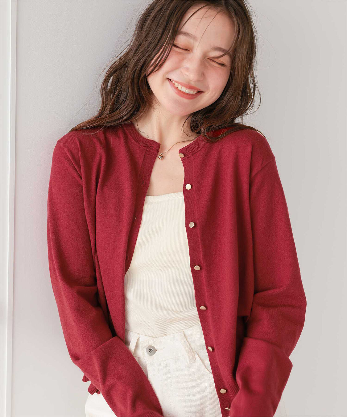 titivate「なめらか手触りカシミヤタッチニットカーディガン」|ニット・セーター|