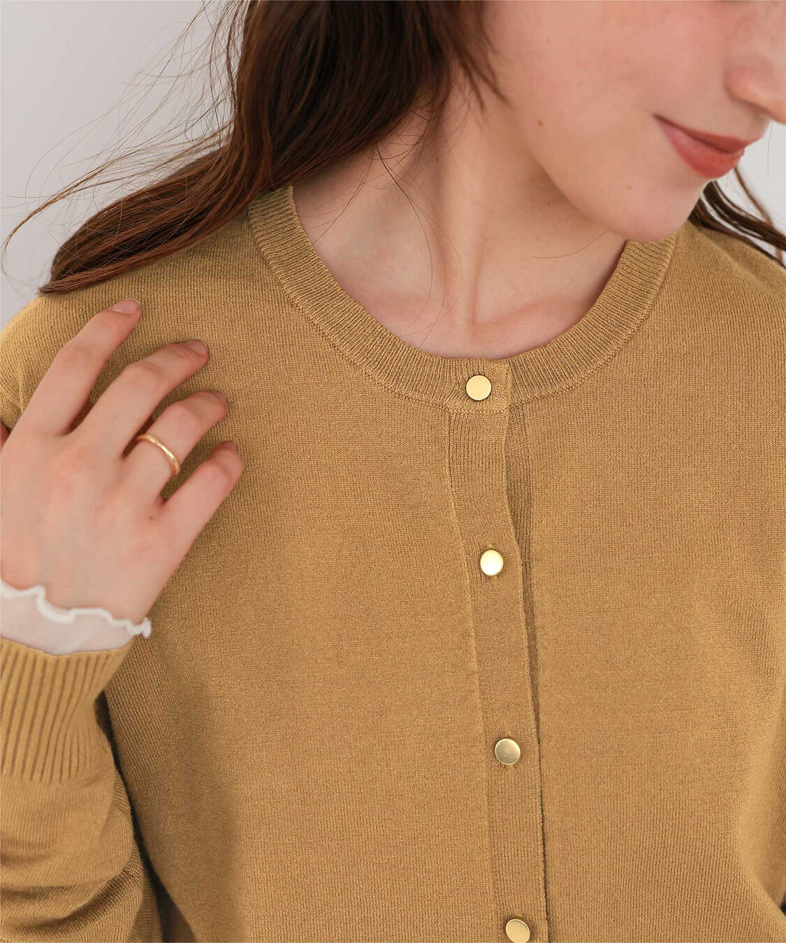 titivate「なめらか手触りカシミヤタッチニットカーディガン」|ニット・セーター|