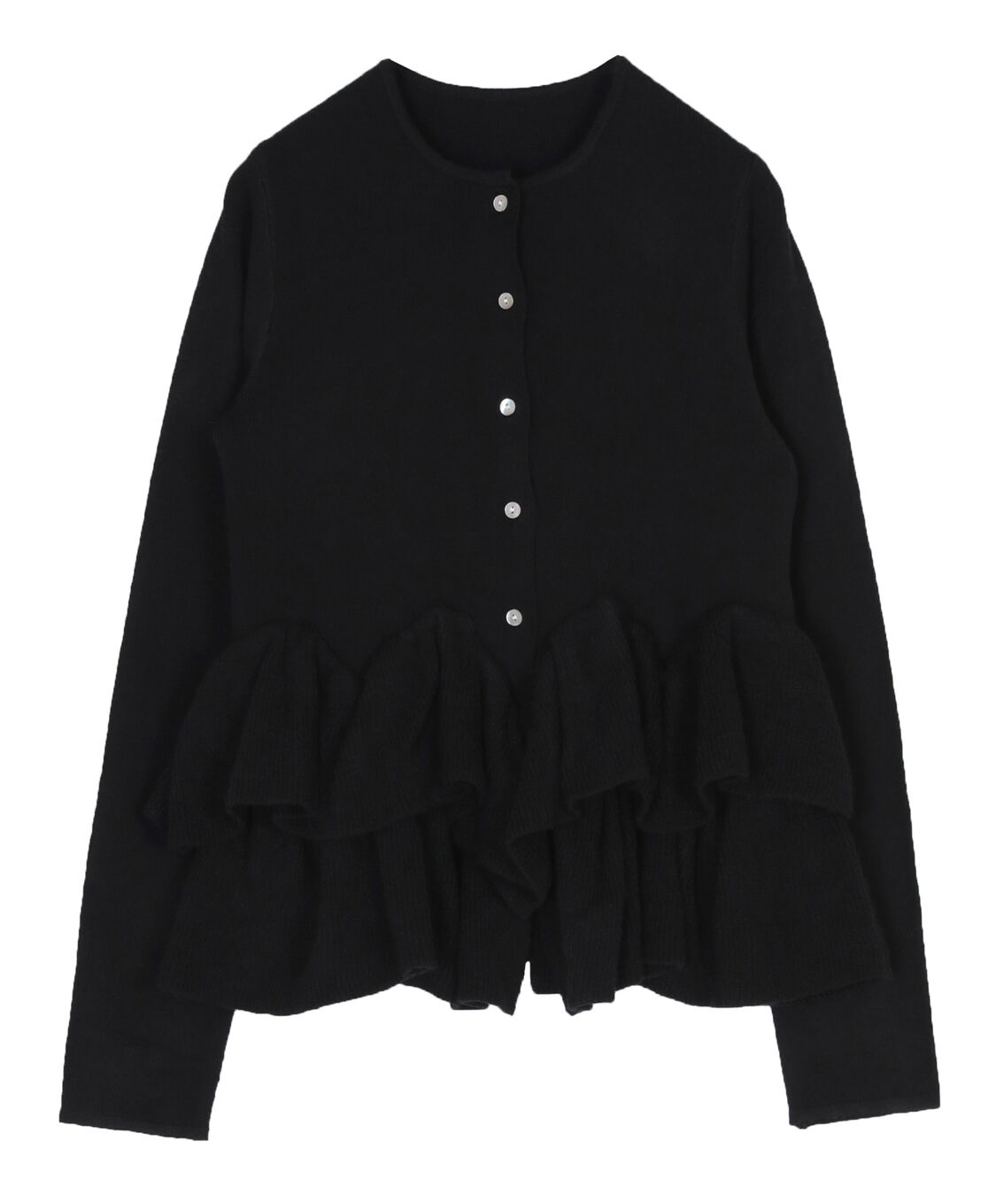 titivate「フリルヘムニットカーディガン」|ニット・セーター|